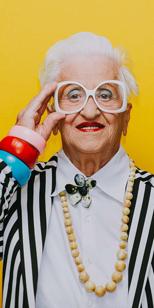 funny portraits with old grandmother Funny grandmother portraits. Senior old woman dressing elegant for a special event. granny fashion model on colored backgrounds