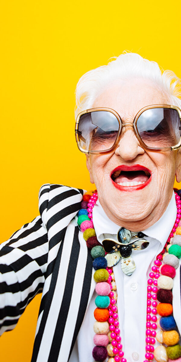 funny portraits with old grandmother Funny grandmother portraits. Senior old woman dressing elegant for a special event. granny fashion model on colored backgrounds