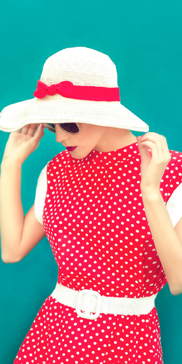 portrait of a sensual girl in vintage style