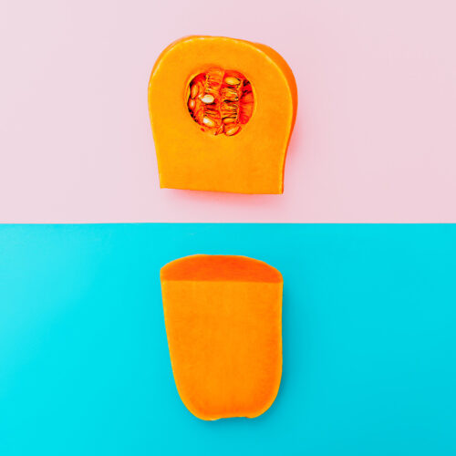 Pumpkin Vegan Minimal art style Pumpkin Vegan Minimal art style