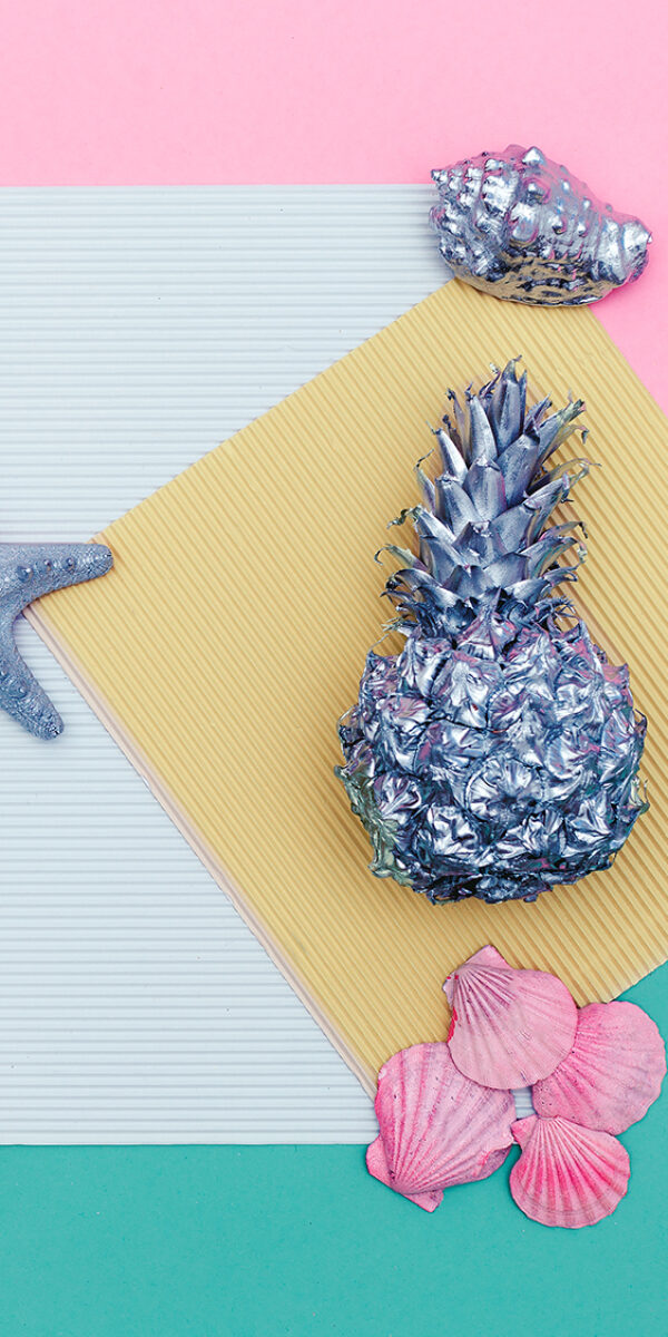 Tropical beach set minimal. vacation party  time